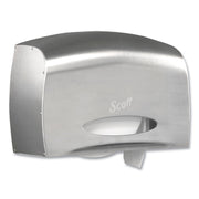 Roll Dispenser - 1 x Roll - 9.38" Roll Diameter - 9.8" Height x 14.3" Width x 6" Depth - Stainless Steel - 1 Carton