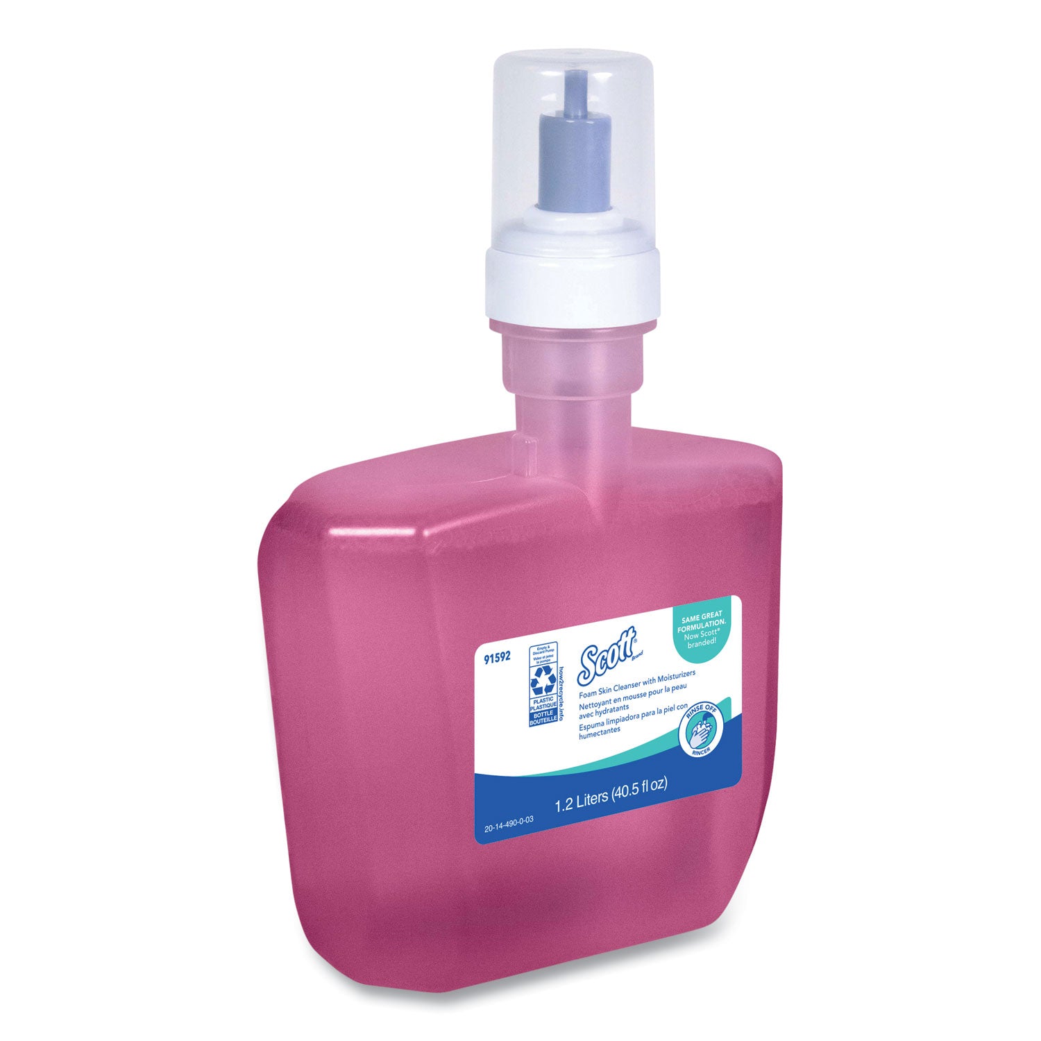 Scott Foam Hand Soap with Moisturizers - Foam - 1.27 quart - Floral - Hands-free Dispenser - For All Skin - Moisturising Hands-free Dispenser - 2 / Carton