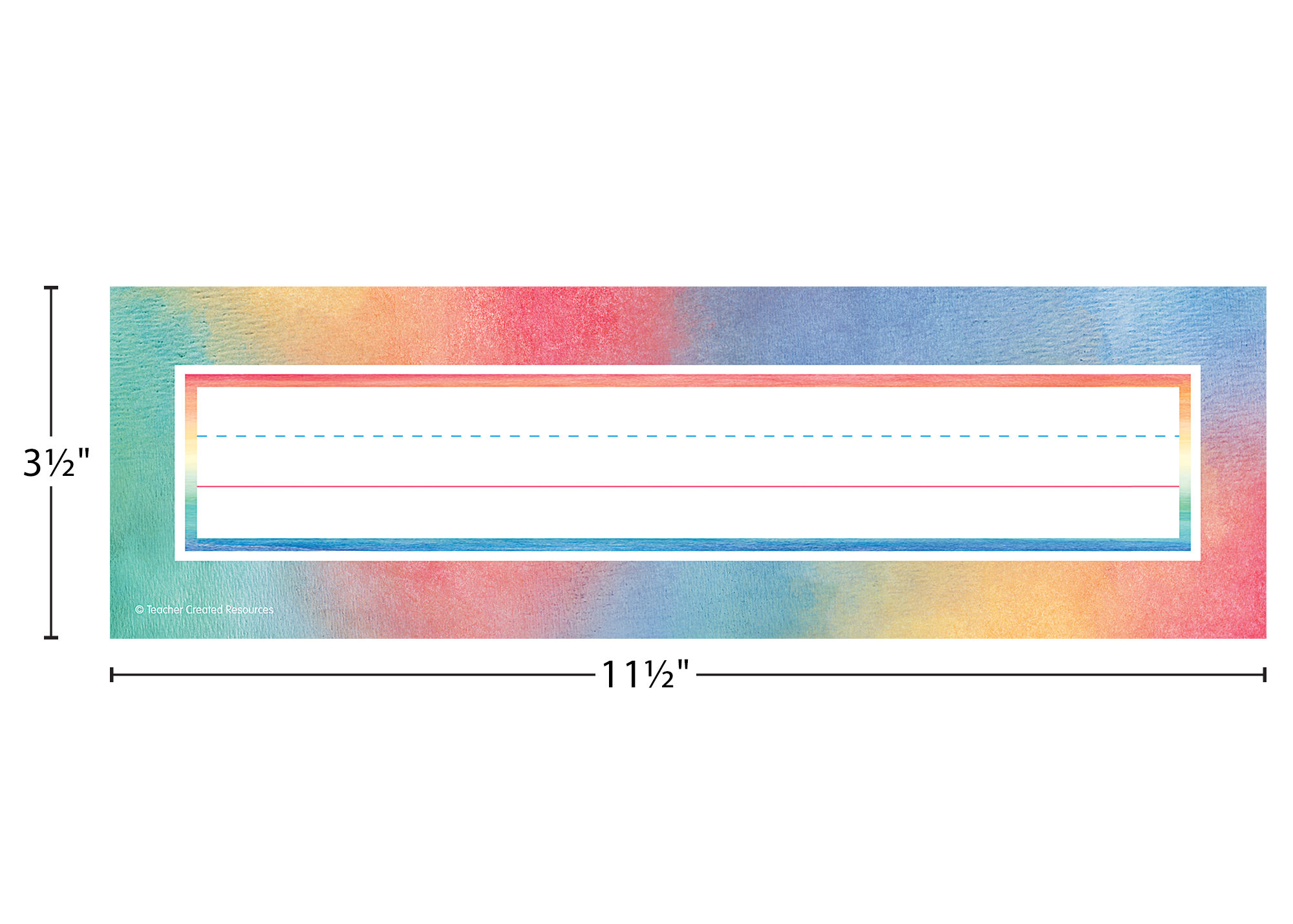 Watercolor Flat Name Plates