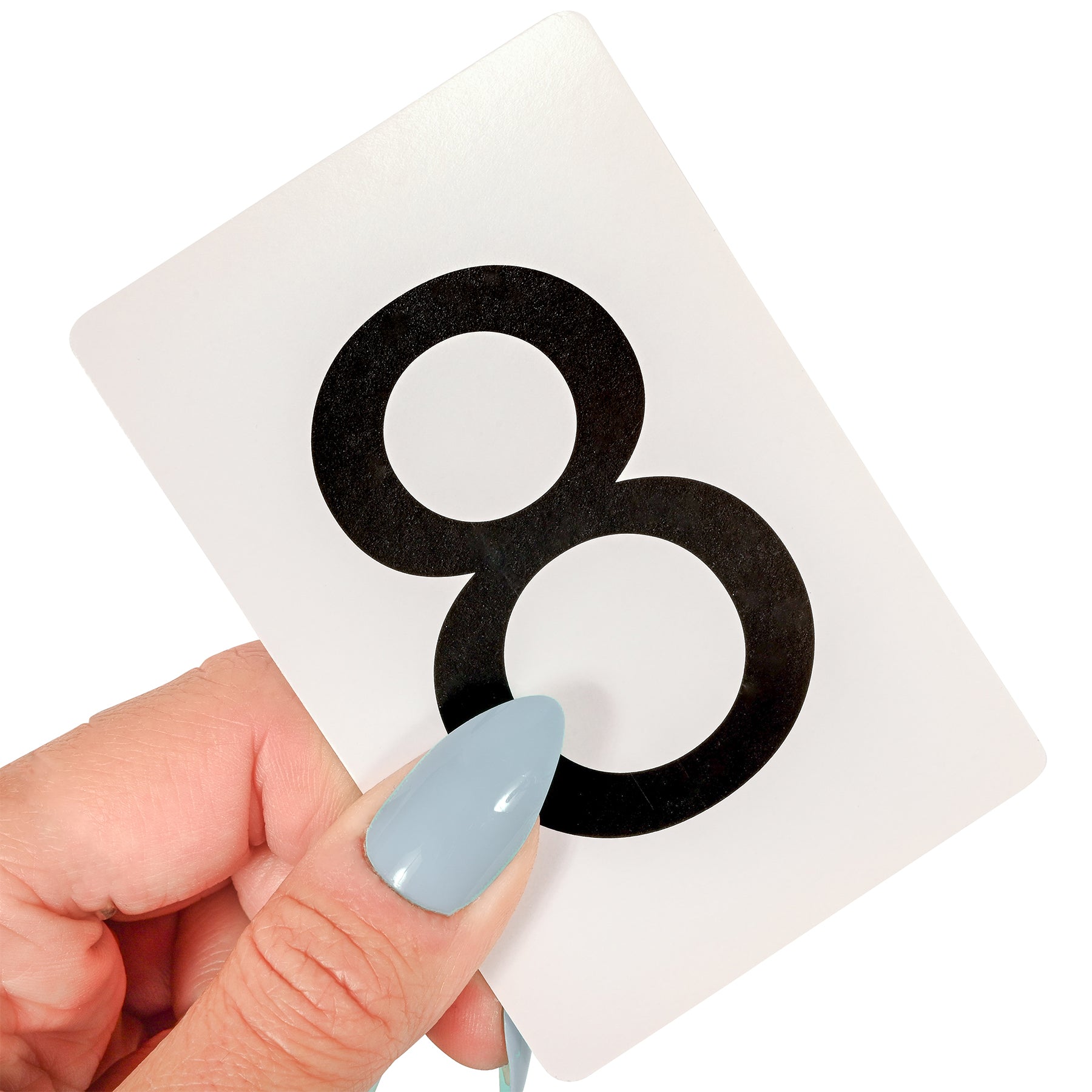 Number Cards 0-9, Black
