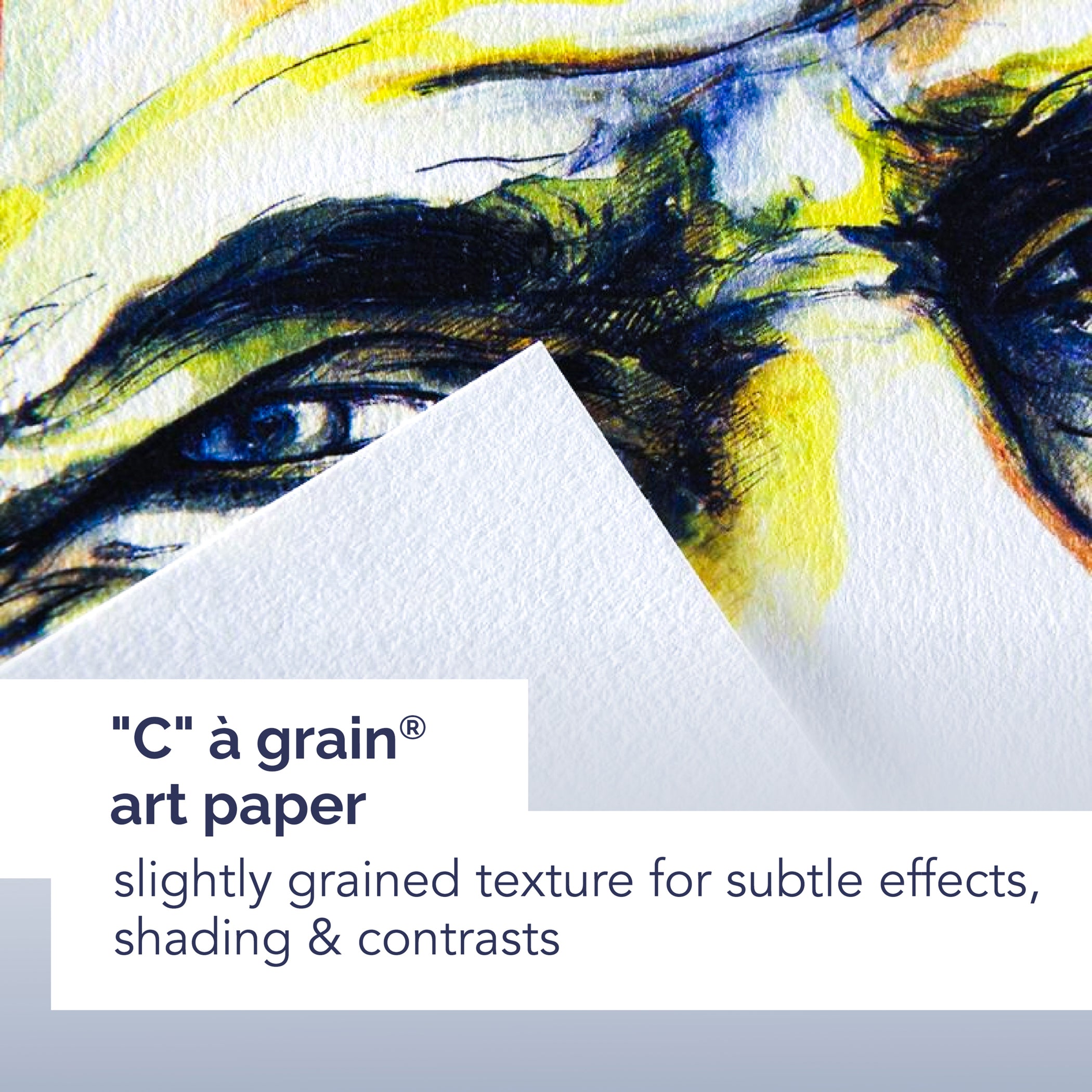 Artist Series C à Grain Drawing Art Book, Fabric Cover, Side Wire Binding, 100 Sheet, 5.8x8.3 inch, 1 Count