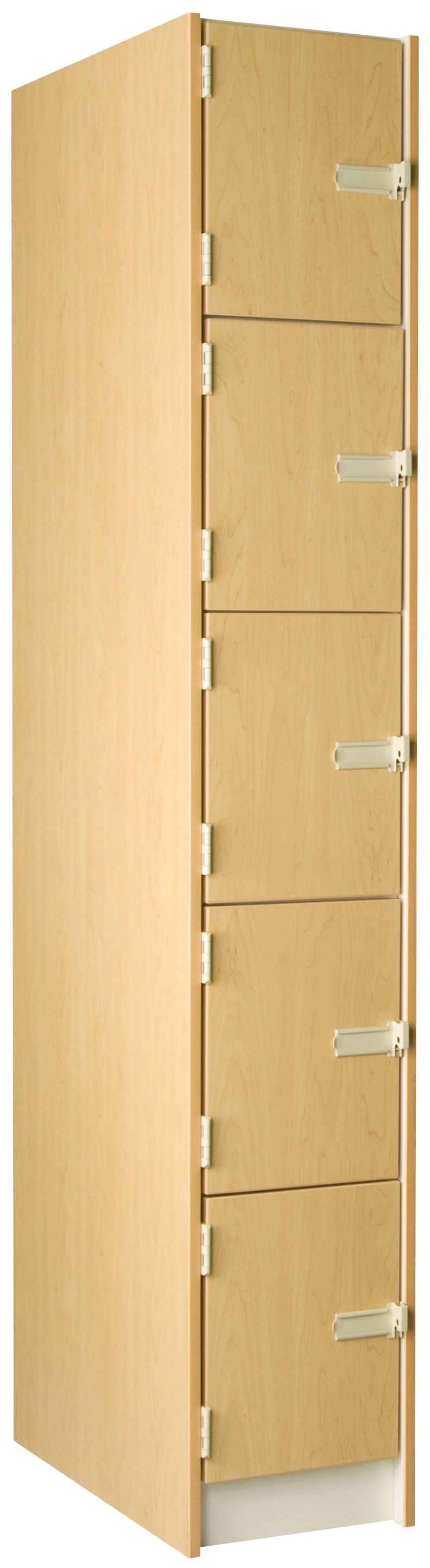 Deep Instrument Storage, Door Style: Solid Doors, Battle Creek Oak, 84"H x 14"W x 29"D