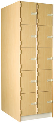 Deep Instrument Storage, Door Style: Solid Doors, Battle Creek Oak, 84"H x 27"W x 40"D, 385LB