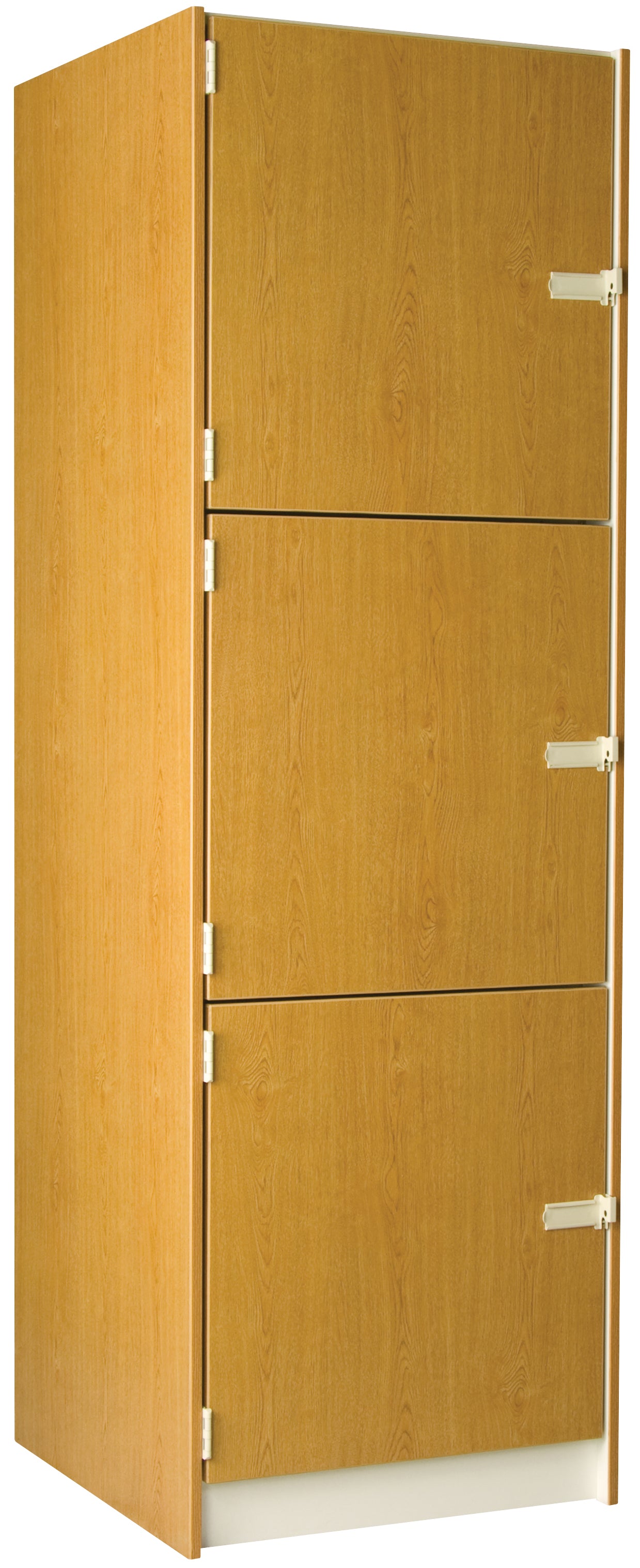 Deep Instrument Storage, Door Style: Solid Doors, Battle Creek Oak, 84"H x 27"W x 29"D, 222LB
