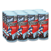 Scott Original Shop Towels - Fresh - 9.40" Width x 11" Length - 55 Sheets/Roll - Blue - 1 Roll