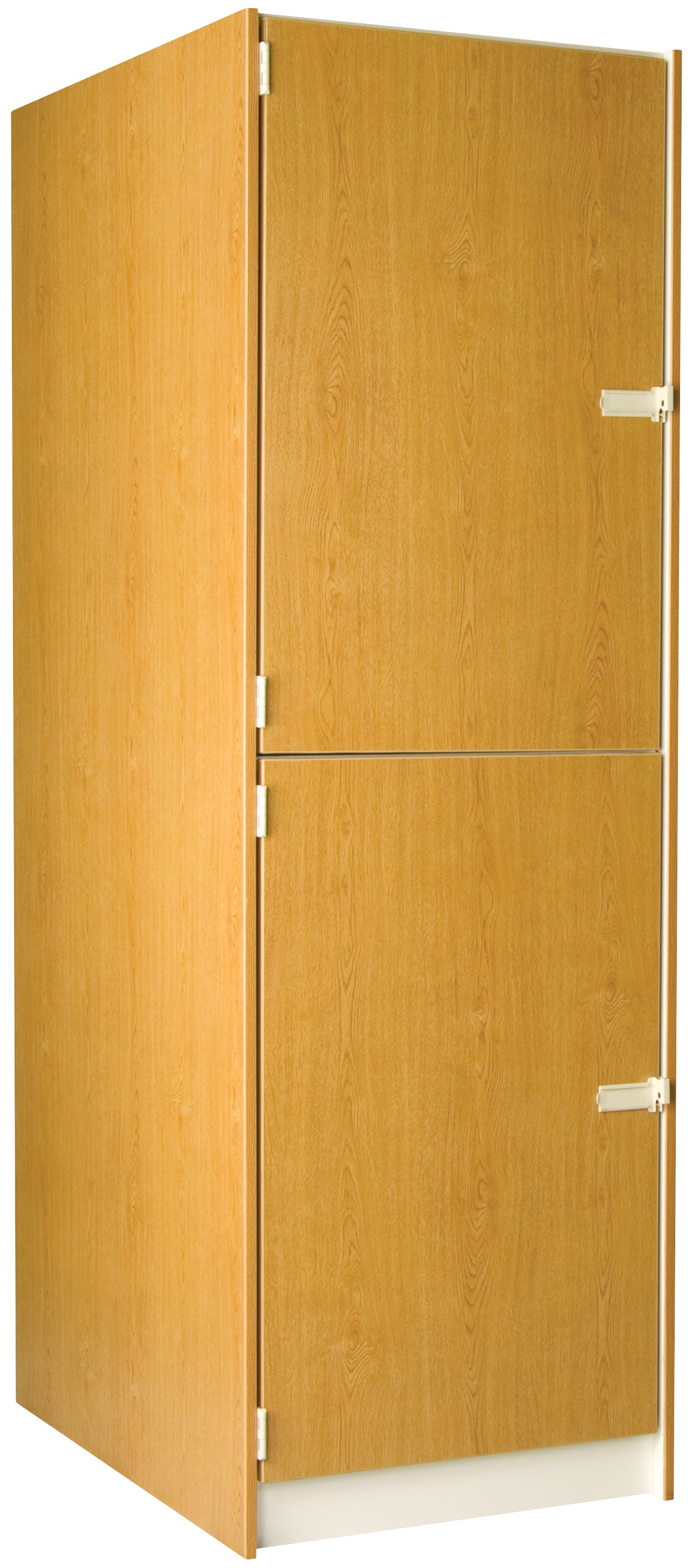 Deep Instrument Storage, Door Style: Solid Doors, Battle Creek Oak, 84"H x 27"W x 40"D, 260LB