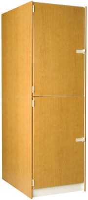 Deep Instrument Storage, Door Style: Solid Doors, Battle Creek Oak, 84"H x 27"W x 40"D, 260LB