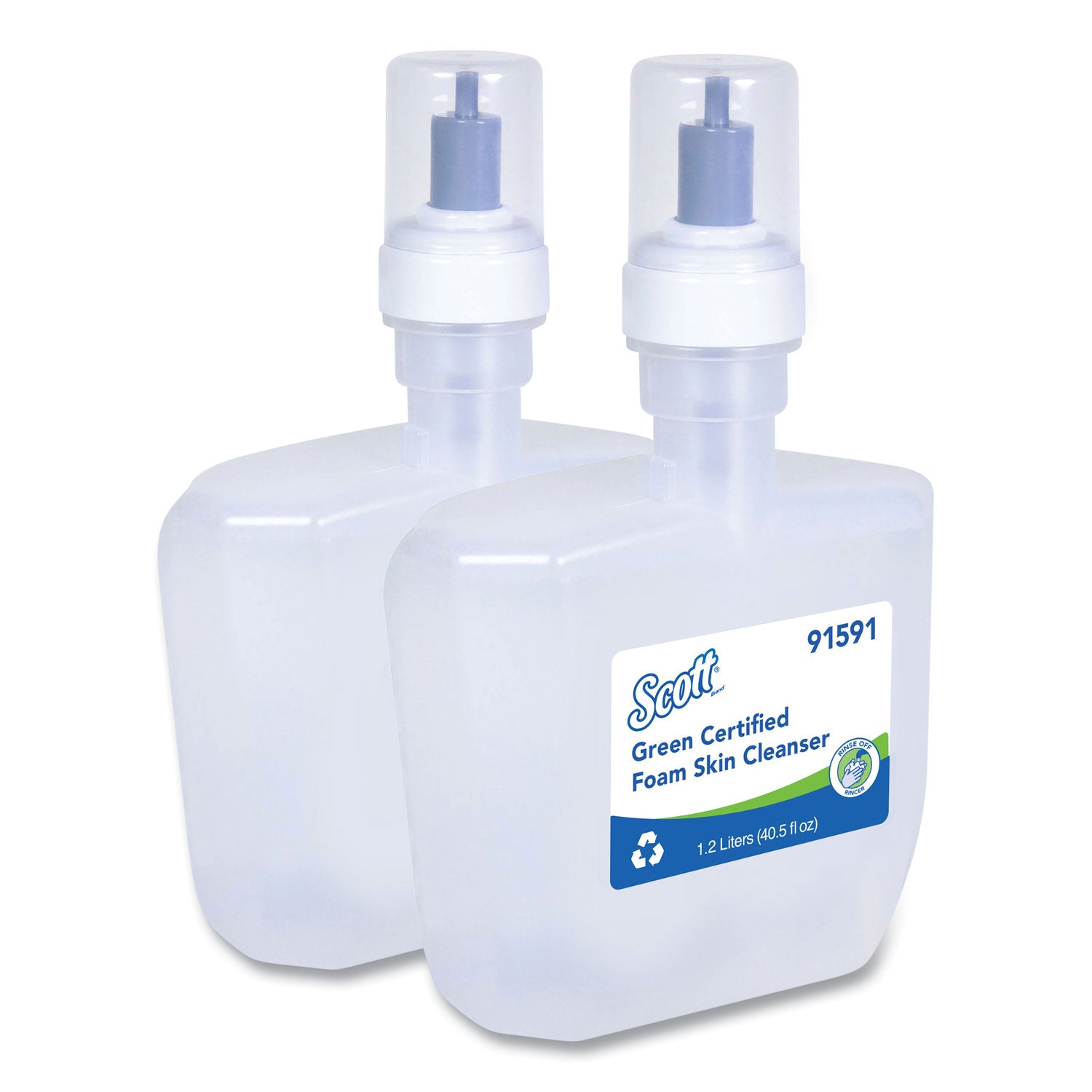 Scott Green Certified Foam Hand Soap - Foam - 1.27 quart - Applicable on Hand - Dye-free, Fragrance-free - 2 / Carton