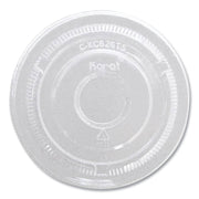 PET Lids, No Hole Flat Lid, 12 oz to 24 oz Cold Cups, Plastic, Clear, 1,000/Carton