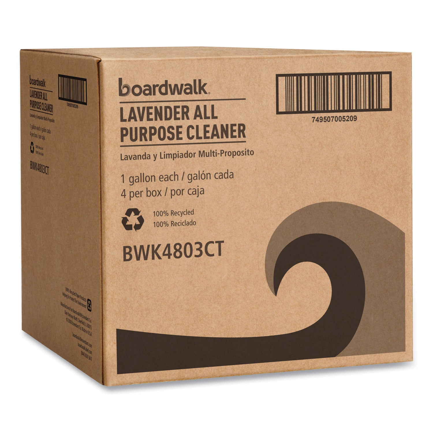 All Purpose Cleaner, Lavender Scent, 1 gal Bottle, 4/Carton
