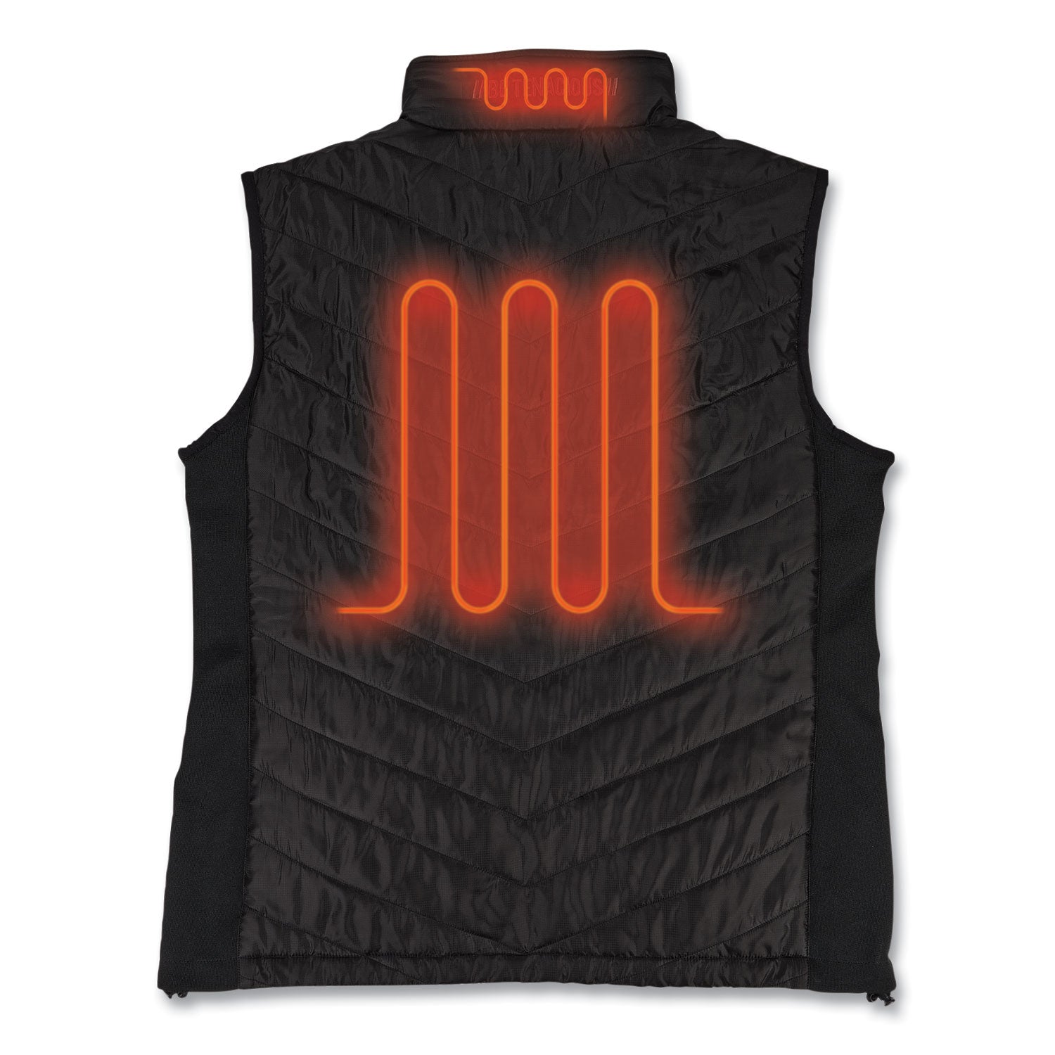 Ergodyne N-Ferno 6495 Rechargeable Heated Vest, 3XL, 51.5" Waist, Black, Polyester/Spandex, Zipper Closure, 5 Pockets, Insulated, Lightweight, Breathable, Adjustable, 1 Each
