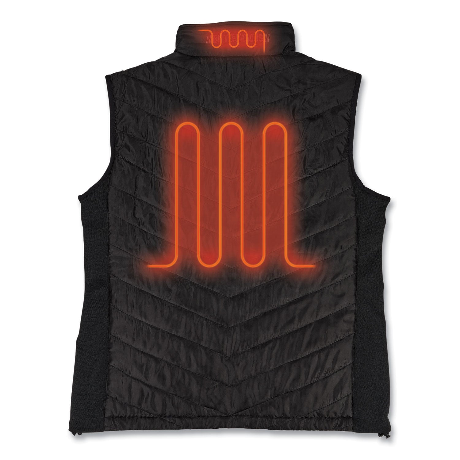 Ergodyne N-Ferno 6495 Rechargeable Heated Vest, Large, 47" Waist, Black, 5 Pockets, Insulated, Lightweight, Breathable, Adjustable, Machine Washable, Wind Resistant, 1 Each