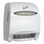 Scott Essential Automatic Hard Roll Towel Dispenser - Touchless Dispenser - 15.8" Height x 12.7" Width x 9.6" Depth - White - Durable, Key Lock, Jam Resistant - 1 Carton