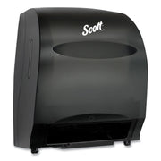 Scott Essential Automatic Hard Roll Towel Dispenser - Touchless Dispenser - 15.8" Height x 12.7" Width x 9.6" Depth - Black - Durable, Key Lock, Jam Resistant, Emergency Feed Knob, Spring Lock - 1 Carton