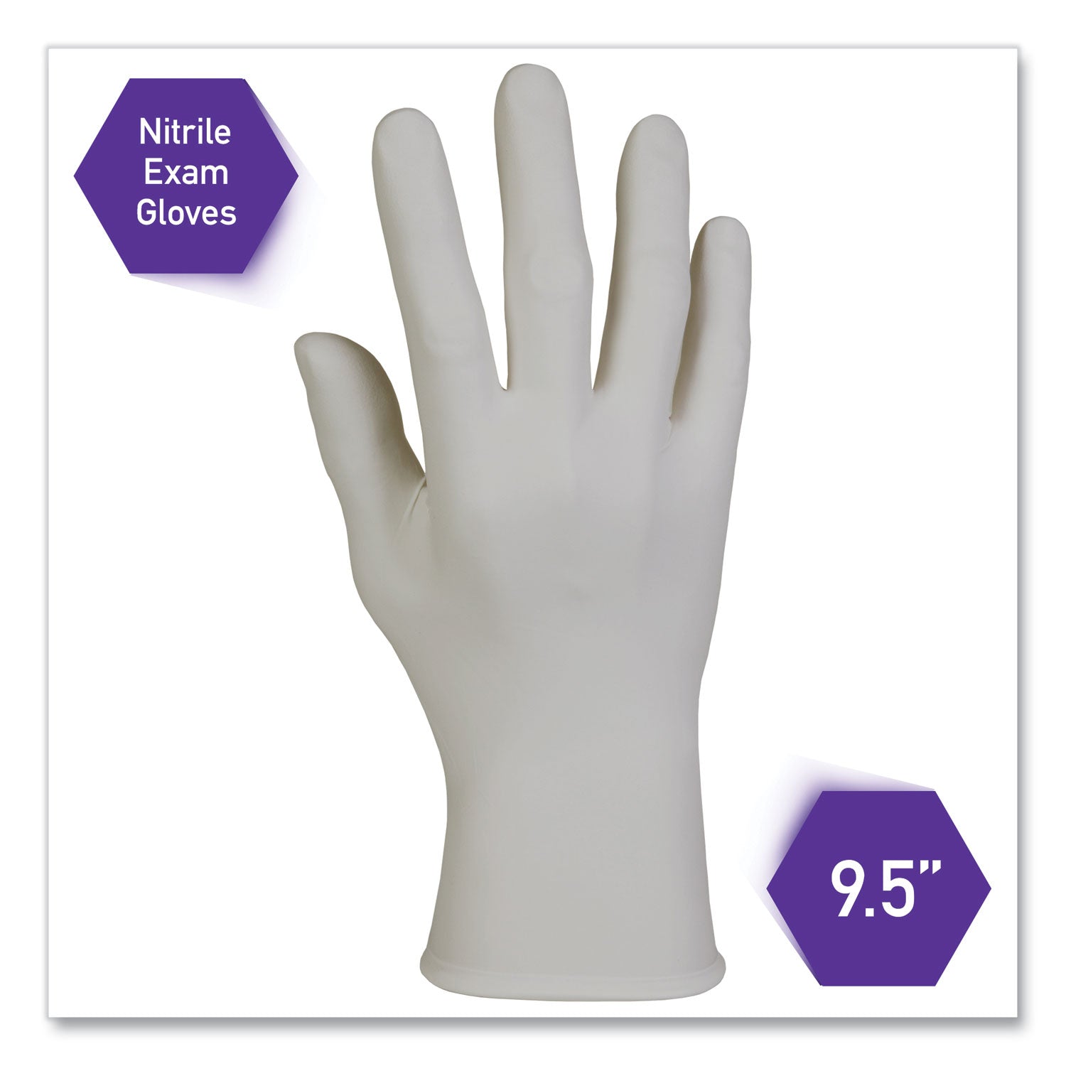 Sterling Nitrile Exam Gloves, Powder-Free, Gray, 242 Mm Length, Small, 200/box