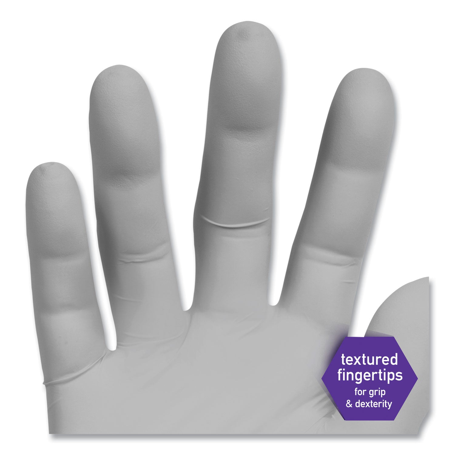 Sterling Nitrile Exam Gloves, Powder-Free, Gray, 242 Mm Length, Large, 200/box