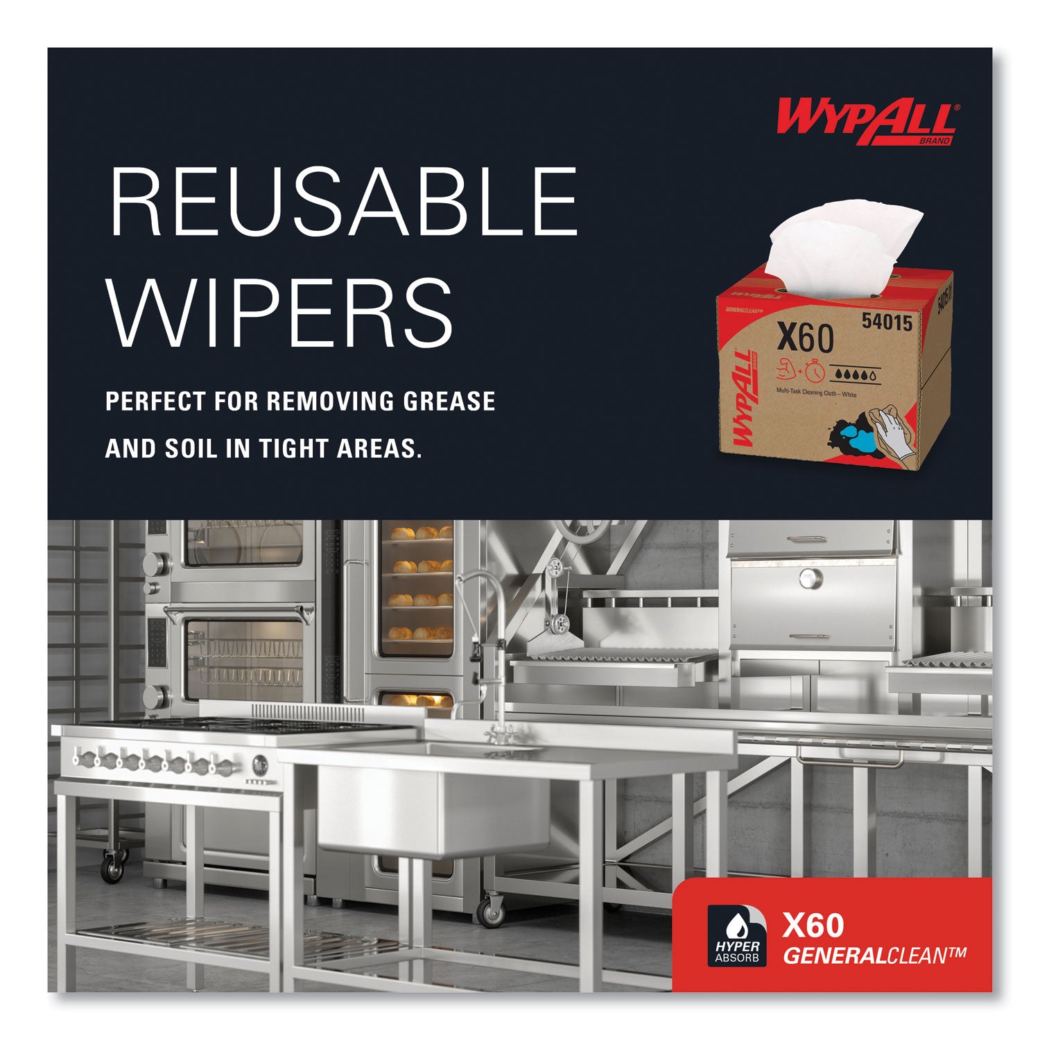 11.10" Width x 16.80" Length - White - Cloth/ - 236 / Carton
