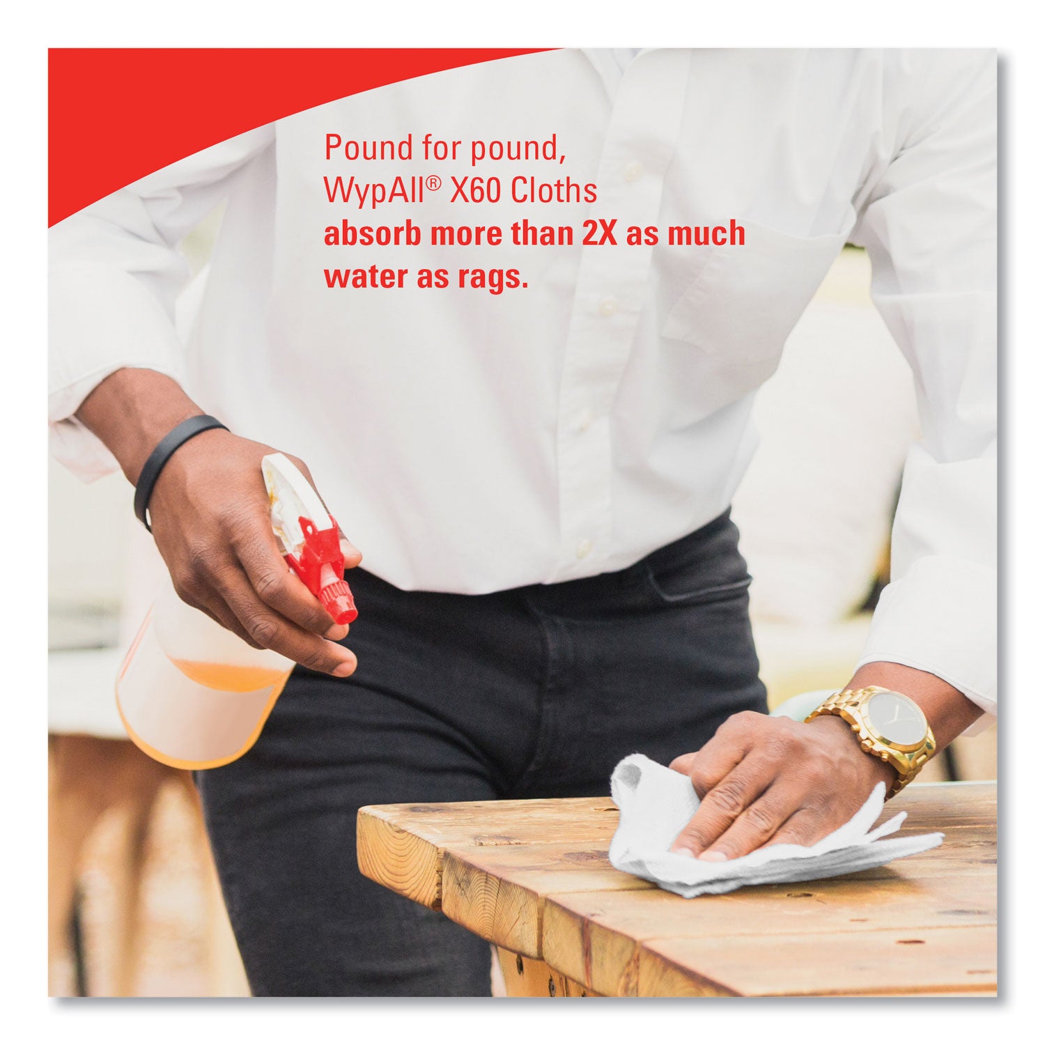 11.10" Width x 16.80" Length - White - Cloth/ - 236 / Carton
