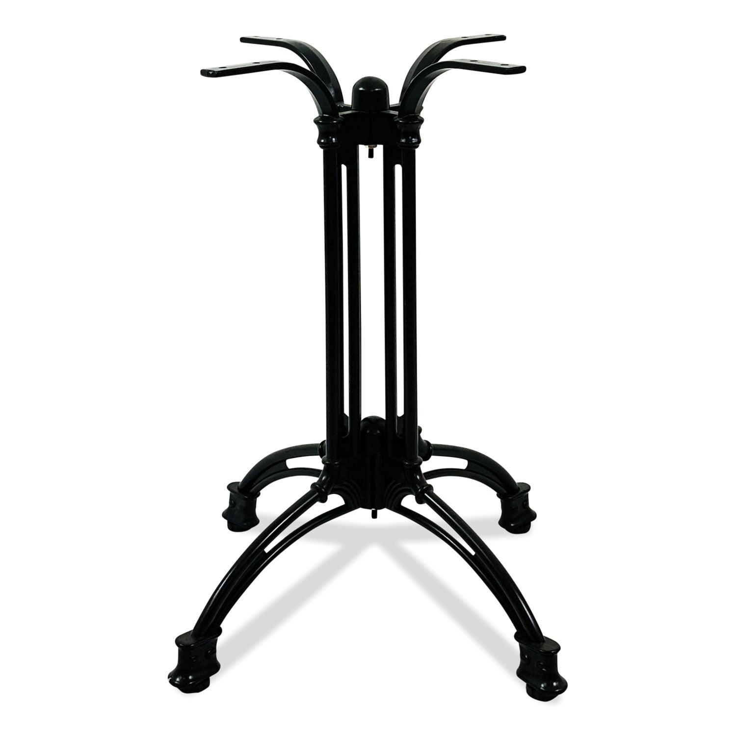 Topalit Tables, Square, 32 x 32 x 29, Silver Top, Black Aluminum Base/Legs