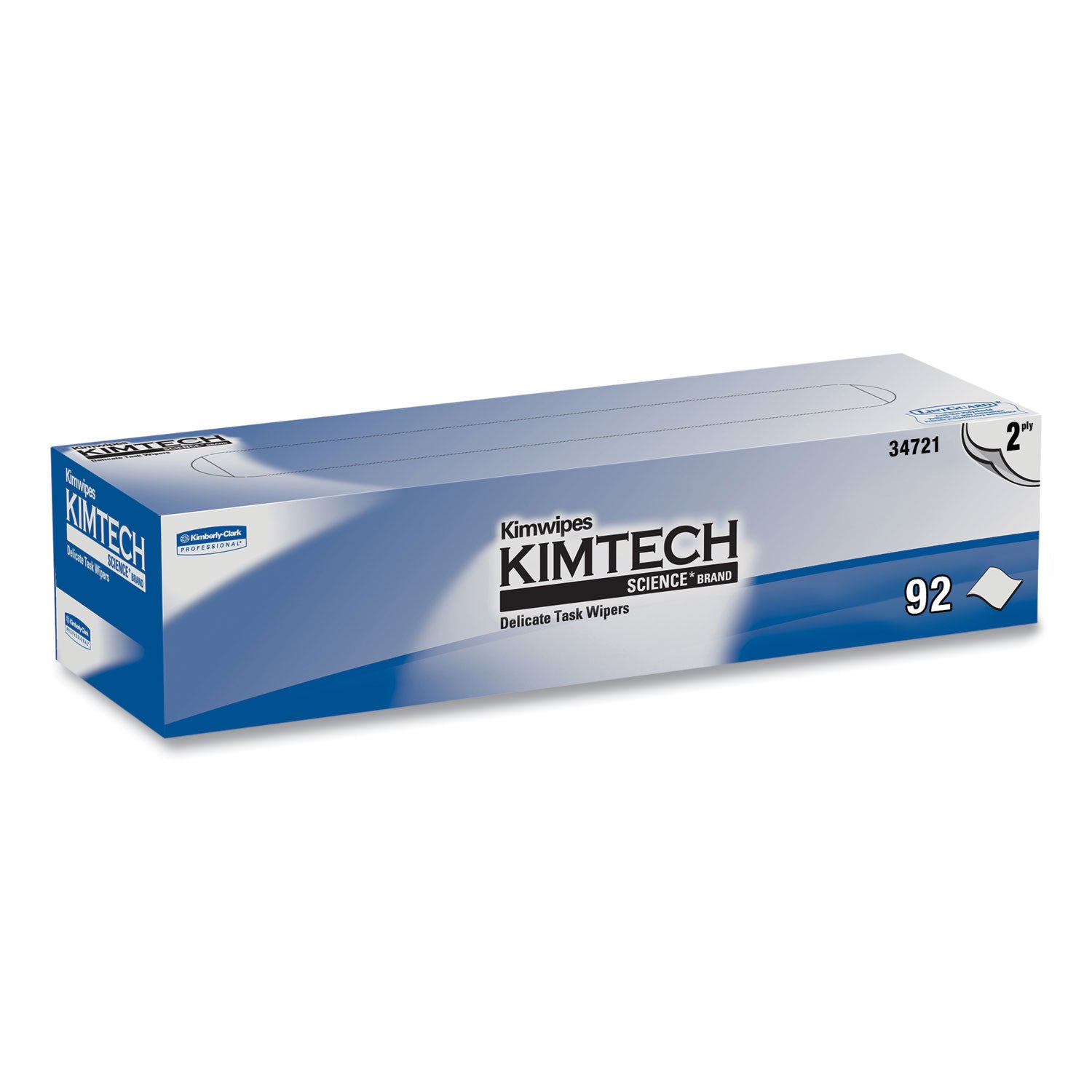 KIMTECH Science Kimwipes Delicate Task Wipers - 2 Ply - 14.40" Width x 16.40" Length - White - 92/Pack - 1 Carton