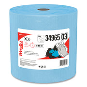 Wypall GeneralClean X60 Multi-Task Cleaning Cloth Jumbo Roll - 12.20" Length x 12.40" Width - Recommended For: Adhesive Remover, Lubricant Remover - Lightweight, Reinforced - Blue - 1 Roll