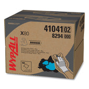 Wypall PowerClean X80 Heavy Duty Cloths - Brag Box - 11.10" Width x 16.80" Length - Blue/ - 1 Box
