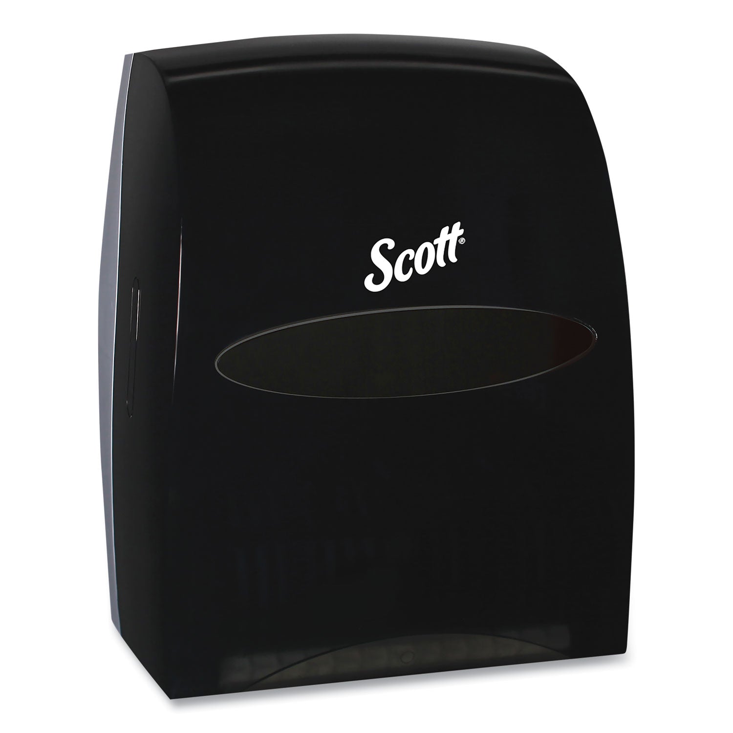 Scott Essential Manual Hard Towel Dispenser - Touchless Dispenser - 16.1" Height x 12.6" Width x 10.2" Depth - Black - 1 Carton