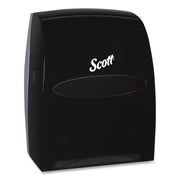 Scott Essential Manual Hard Towel Dispenser - Touchless Dispenser - 16.1" Height x 12.6" Width x 10.2" Depth - Black - 1 Carton