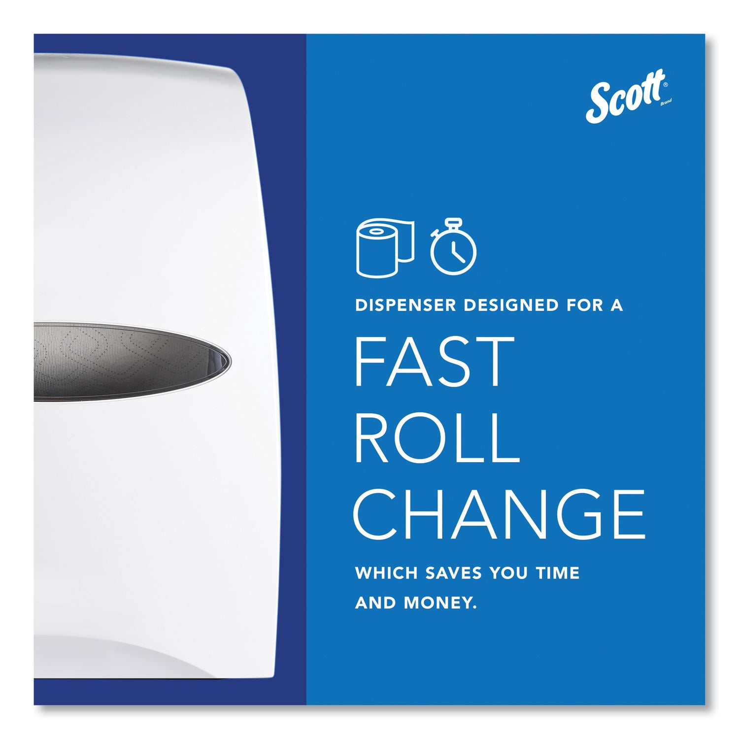 Scott Essential Manual Hard Towel Dispenser - Touchless Dispenser - 16.1" Height x 12.6" Width x 10.2" Depth - White - 1 Carton