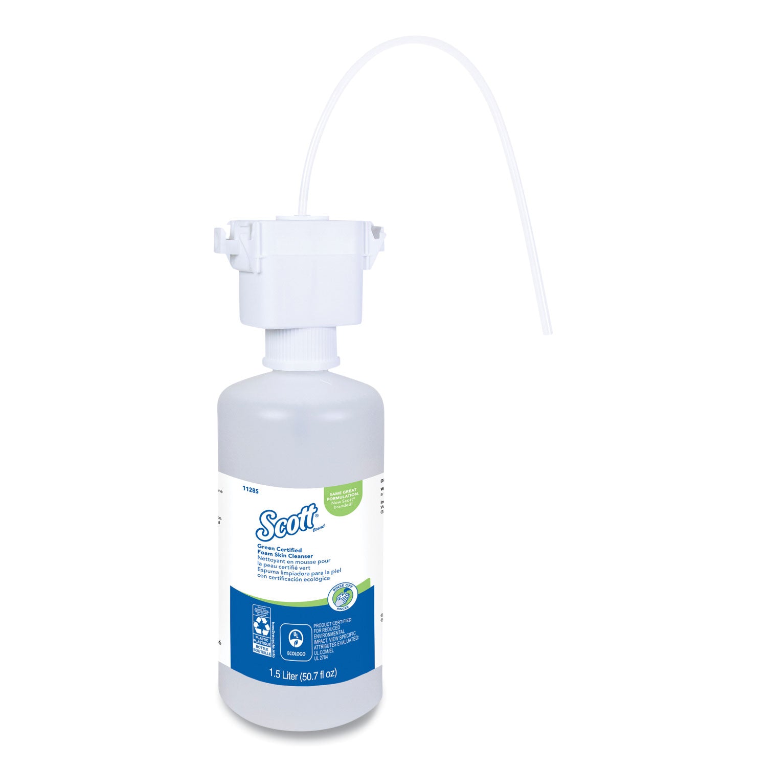 Scott Essential Green Certified Foam Skin Cleanser, Fragrance-Free, Dye-Free, 1.59 Quart, 1 Each