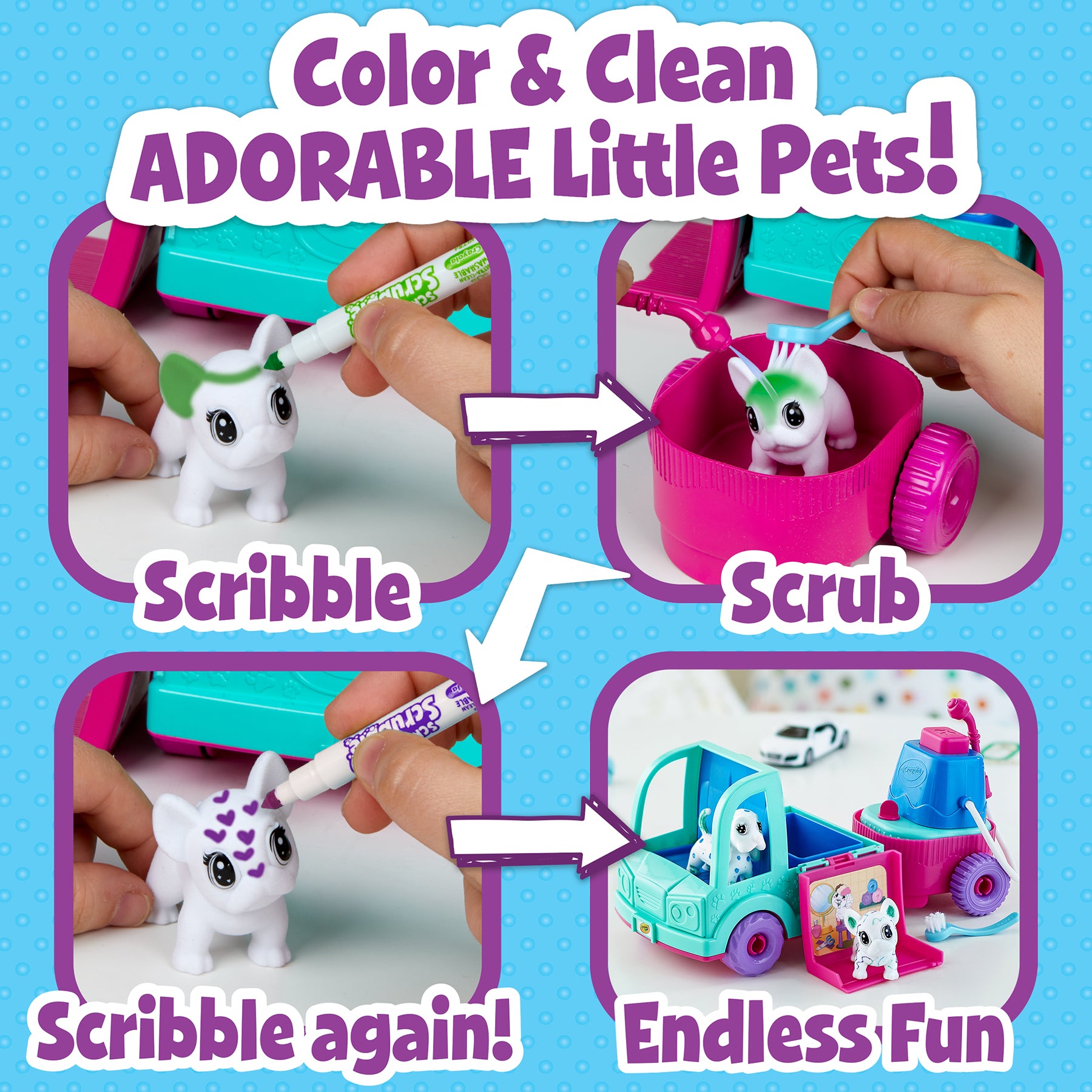 Scribble Scrubbie® Pets! Pet Grooming Truck