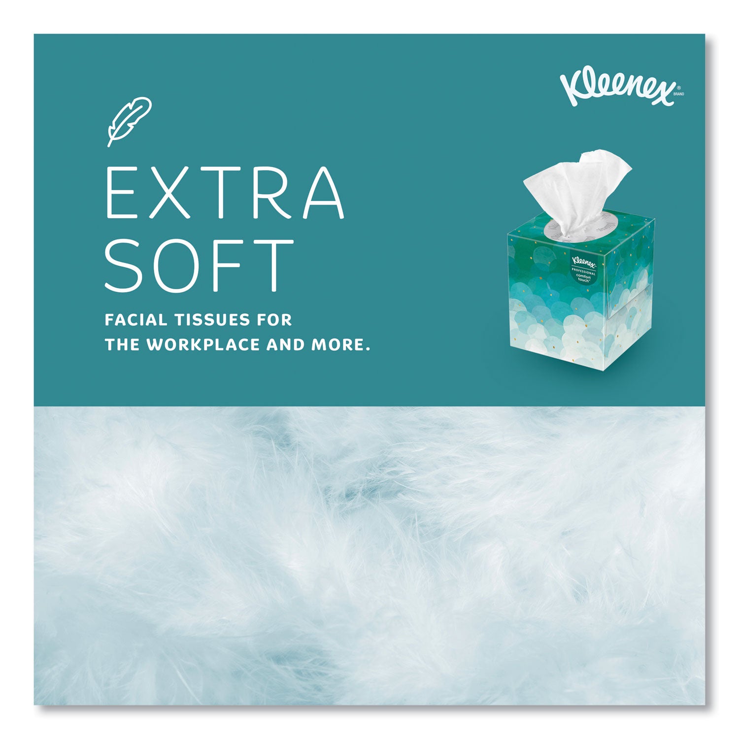 Kleenex Professional Facial Tissue Cube for Business - 2 Ply - 8.40" Width x 8" Length - White - 95/Box - 36 / Carton