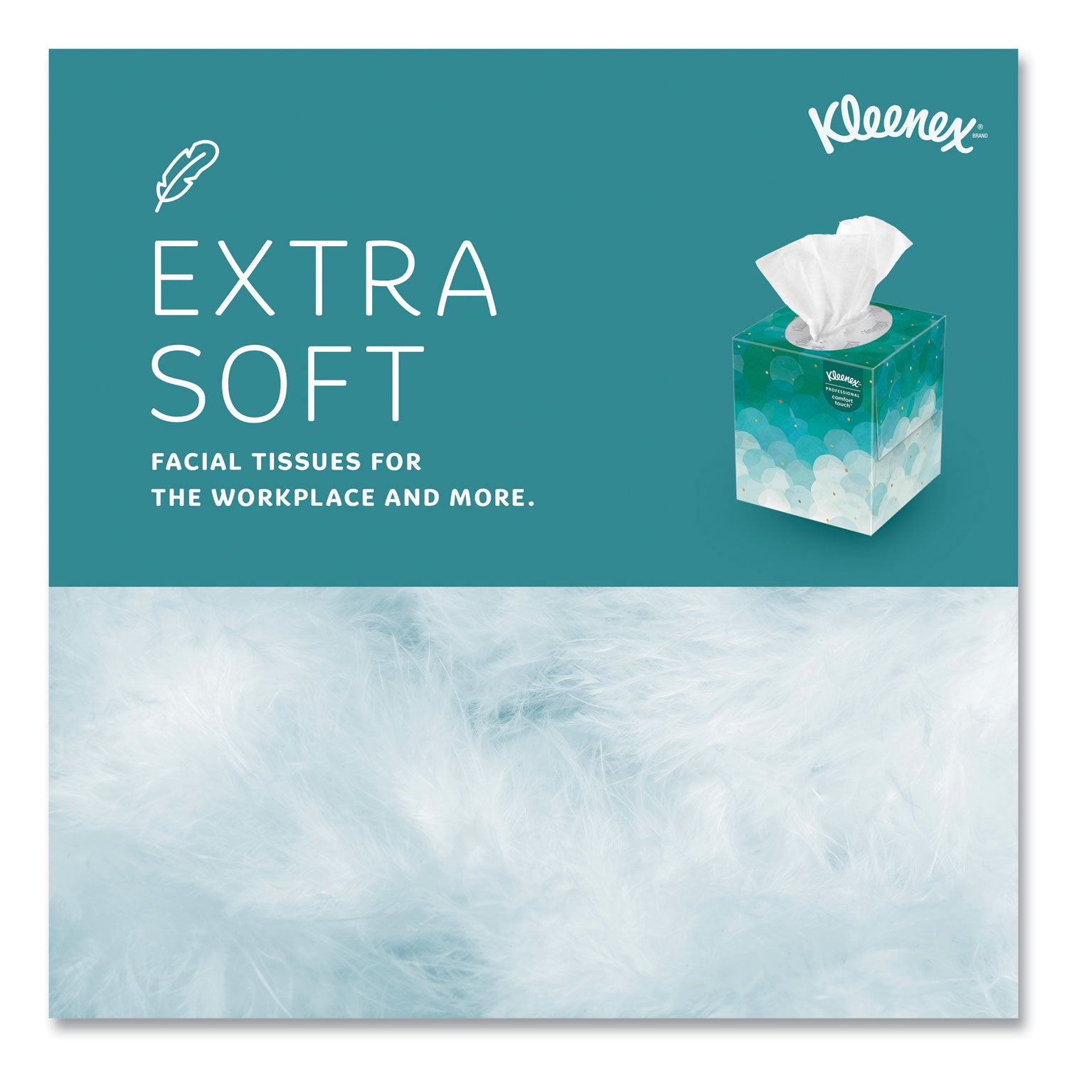 Kleenex Professional Facial Tissue Cube for Business - 2 Ply - White - PaperBox - 90/Box - 6 / Pack
