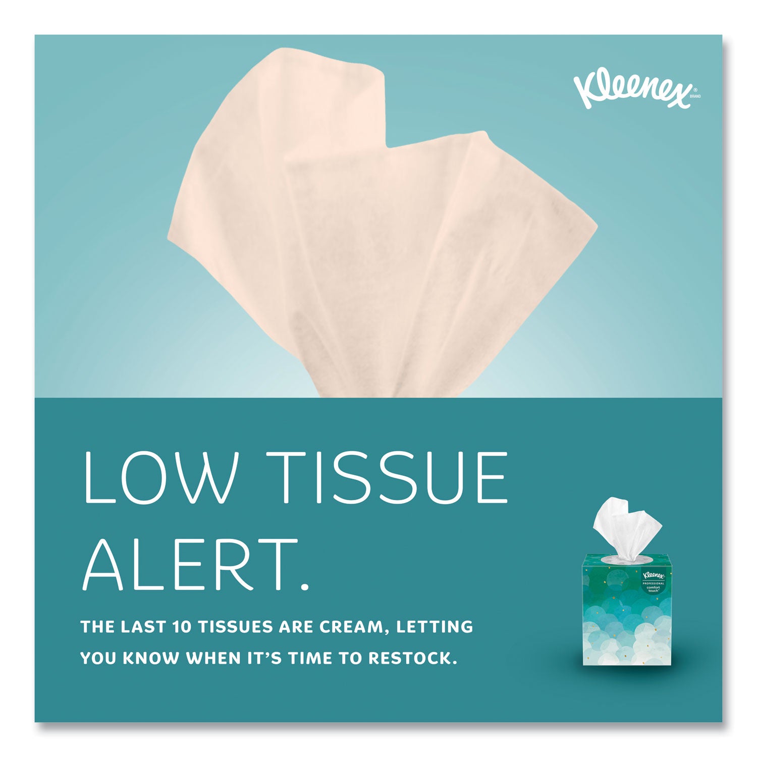 Kleenex Professional Facial Tissue Cube for Business - 2 Ply - White - PaperBox - 90/Box - 6 / Pack