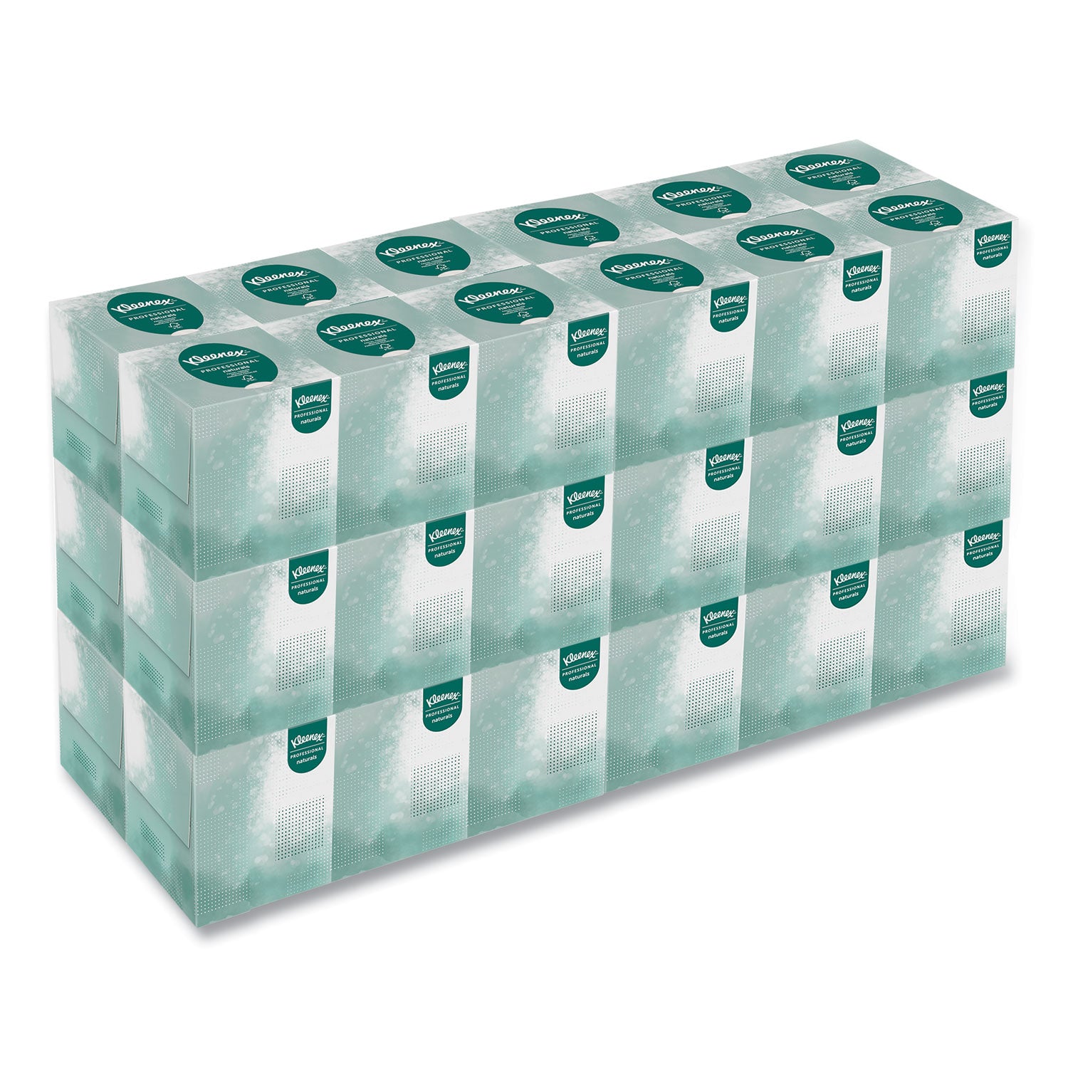 Kleenex Professional Naturals Facial Tissue Cube for Business - 8.30" Width x 7.80" Length - White - Virgin Fiber - 90 / Box