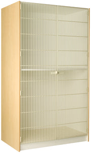 Deep Instrument Storage, Door Style: Full Grille, Battle Creek Oak, 84"H x 48"W x 29"D, 226LB
