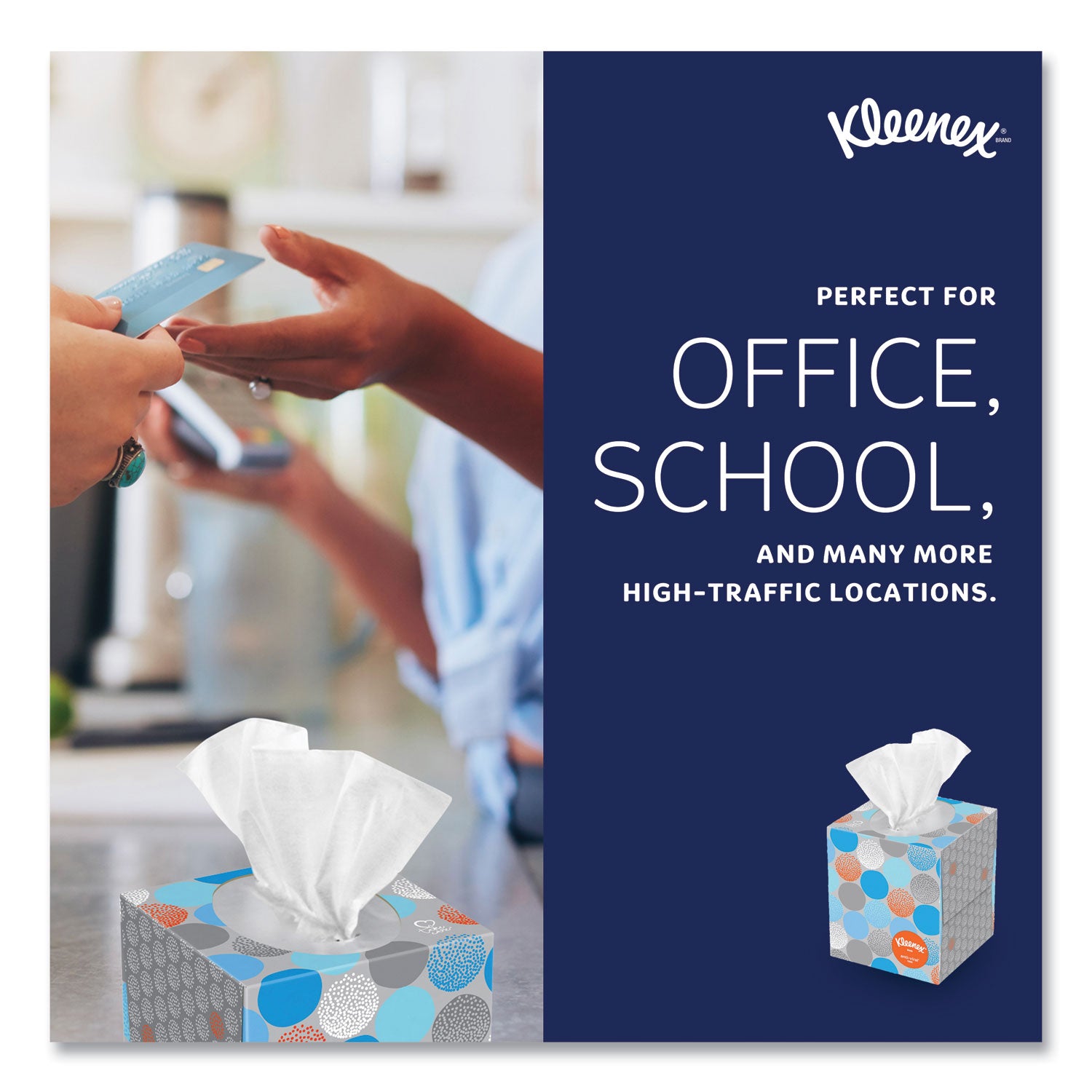 Kleenex Professional Anti-Viral Facial Tissue - 3 Ply - 8.20" Width x 8.20" Length - White - Paper - 55/Box - 3 / Pack