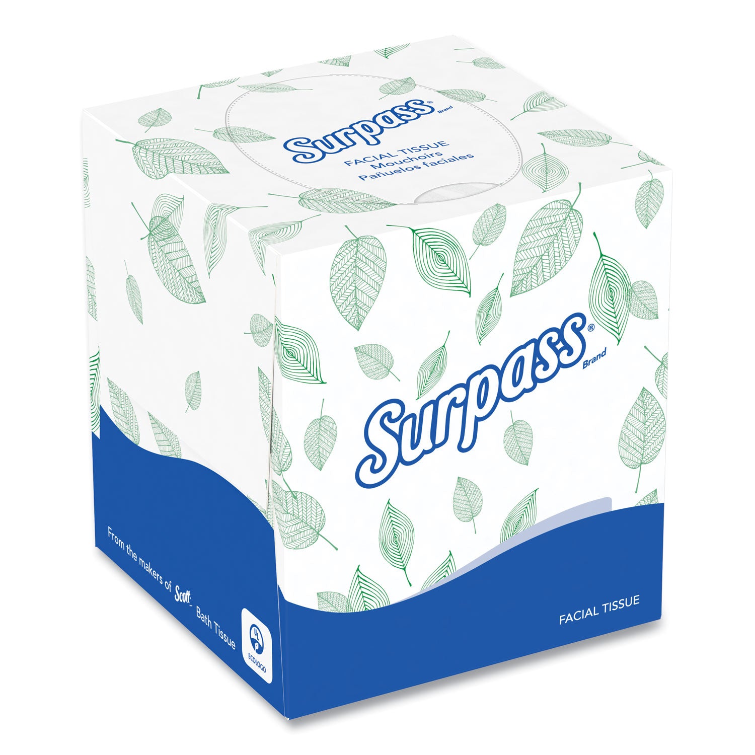 2 Ply - 8.30" Width x 7.80" Length - White - Fiber - 90/Box - 1 Carton