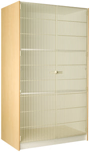 Deep Instrument Storage, Door Style: Full Grille, Battle Creek Oak, 84"H x 48"W x 29"D, 253LB