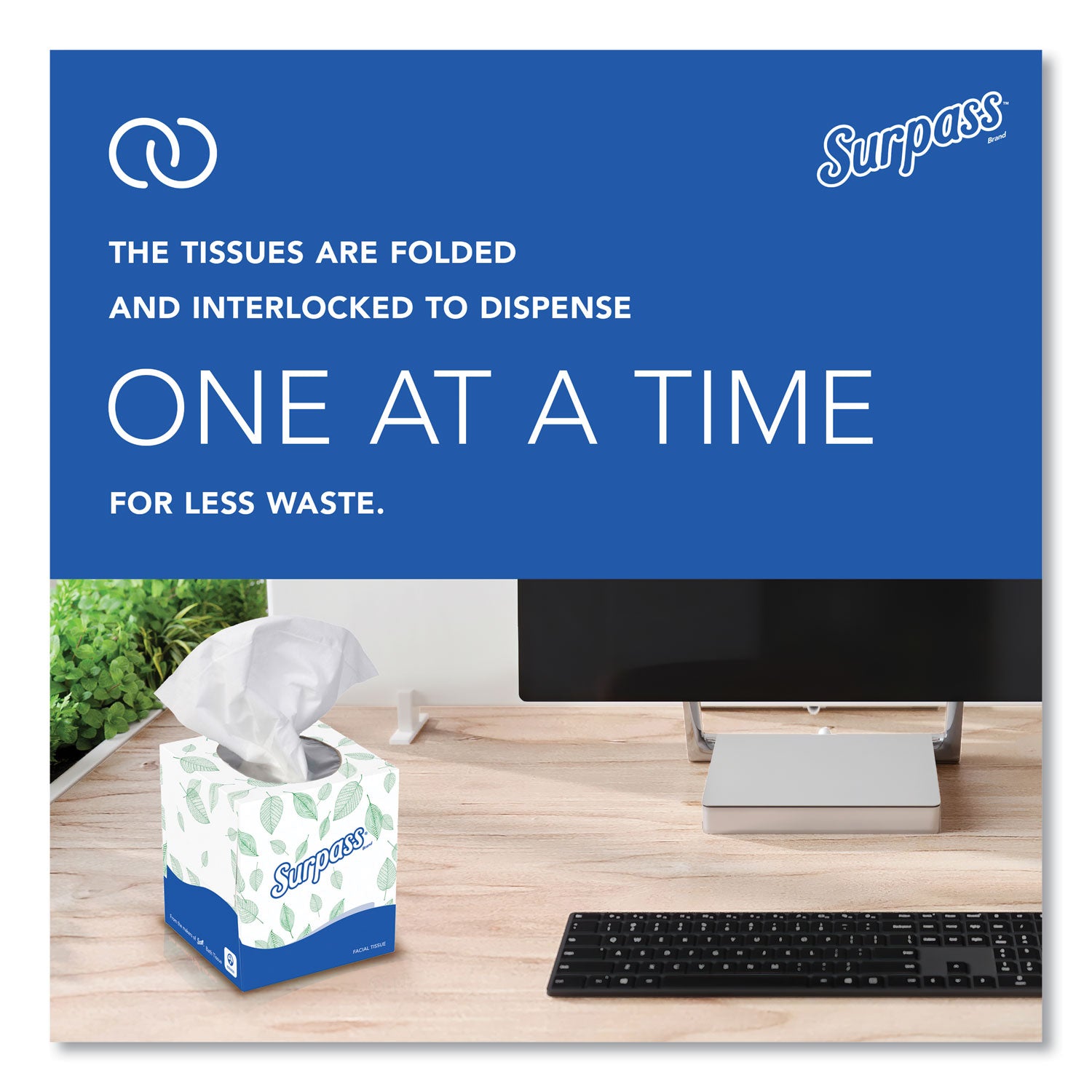 2 Ply - 8.30" Width x 7.80" Length - White - Fiber - 90/Box - 1 Carton