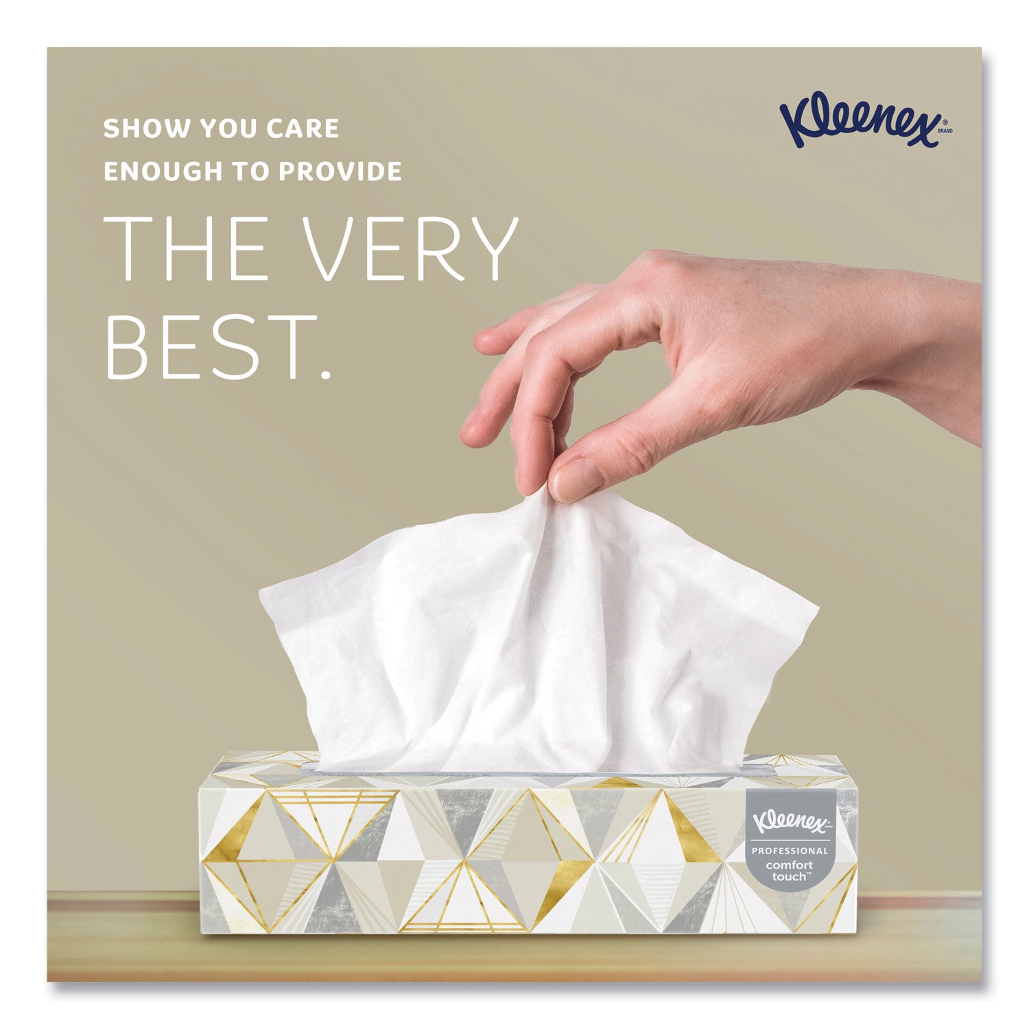 Kleenex Professional Facial Tissue for Business - Flat Box - 2 Ply - 8.40" Width x 8.60" Length - White - 125/Box - 48 / Carton