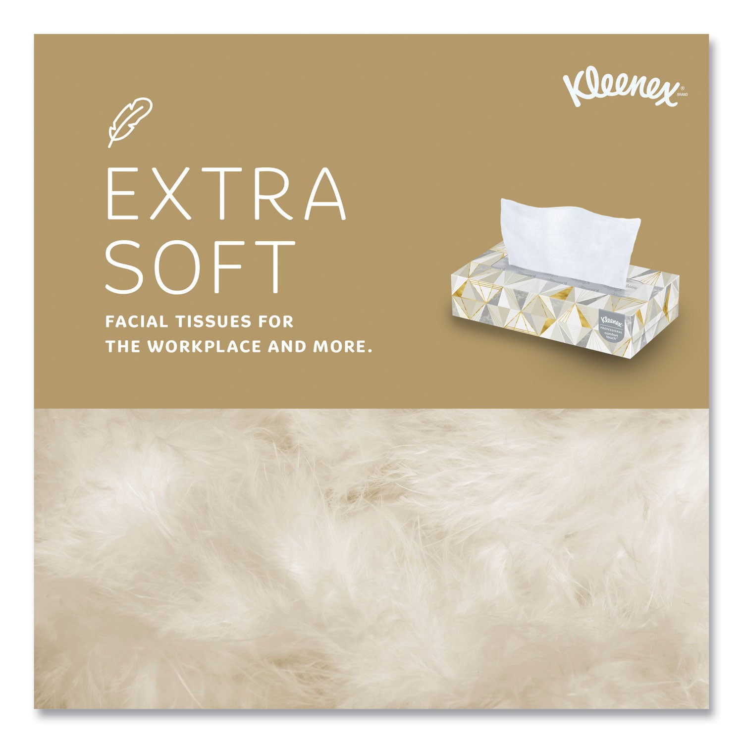 Kleenex Professional Facial Tissue for Business - Flat Box - 2 Ply - 8.40" Width x 8.60" Length - White - 125/Box - 48 / Carton