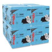 For Industry, Industrial Manufacturing, Oil/Gas - Absorbent, Heavy Duty, Lint-free, Acid-free, Solvent-free - Polypropylene - Blue - 66/Pack - 1 Carton