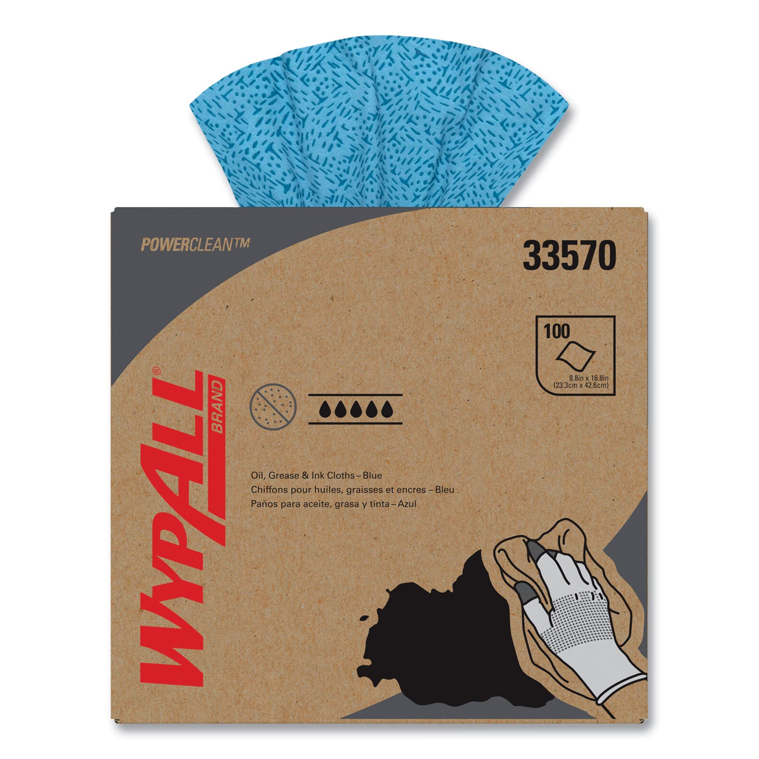 Ready-To-Use - 16.80" Length x 8.80" Width - Anti-fog, Lightweight, Slip Resistant, Scratch Resistant - White - 100/Pack - 1 Carton