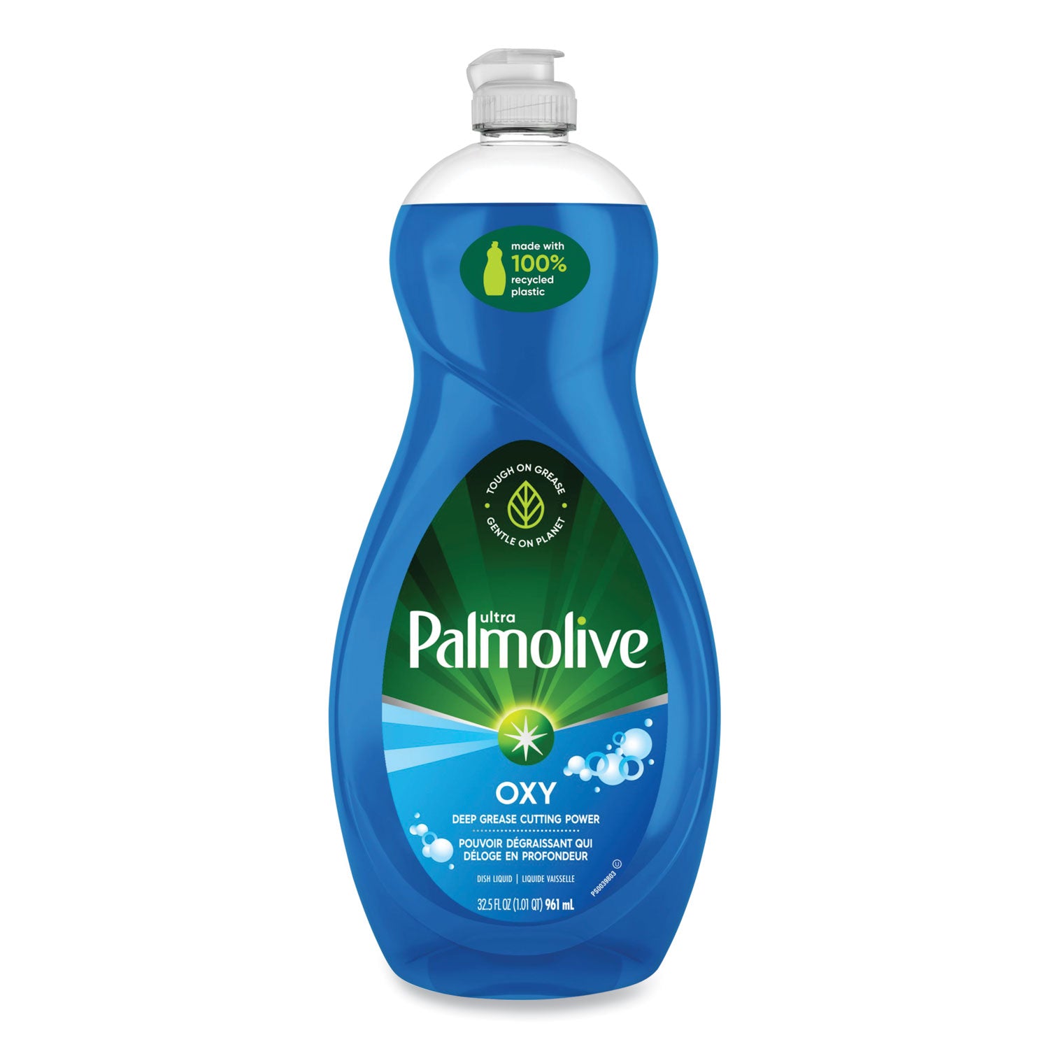 Oxy Dishwashing Liquid, Fresh Scent, 32 oz Bottle, 9/Carton