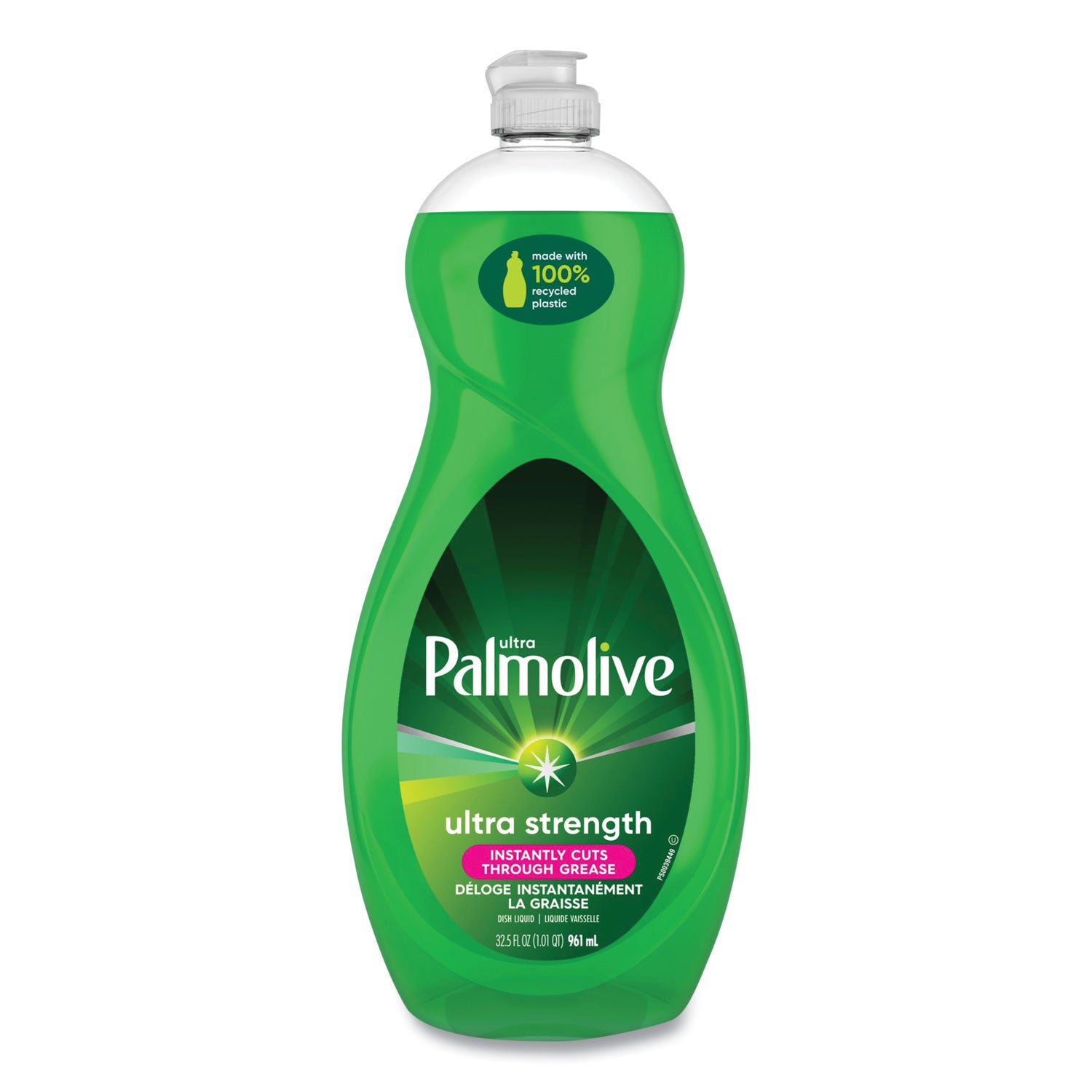 Dishwashing Liquid, Green Scent, 32.5 oz Bottle, 9/Carton