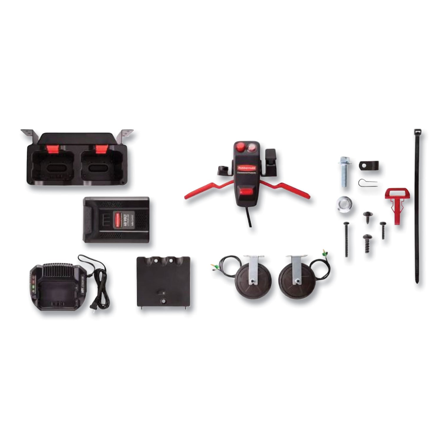 Motorized Kit for Housekeeping Cart, 60 V Battery, Black