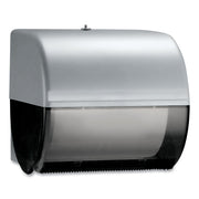Touchless Dispenser - 10" Height x 10.5" Width x 10" Depth - Plastic - Transparent, Gray - Compact, Locking Cover, Long Lasting - 1 Carton