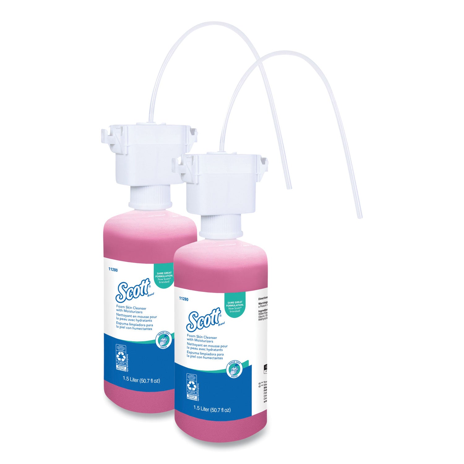 Scott Foam Hand Soap with Moisturizers - Floral Scent - 1.59 quart - Bottle Dispenser - Kill Germs - Skin, Washroom, Healthcare, Office Building, Restroom - Moisturizing - Pink - Rich Lather, Hygienic, Pleasant Scent - 1 Carton