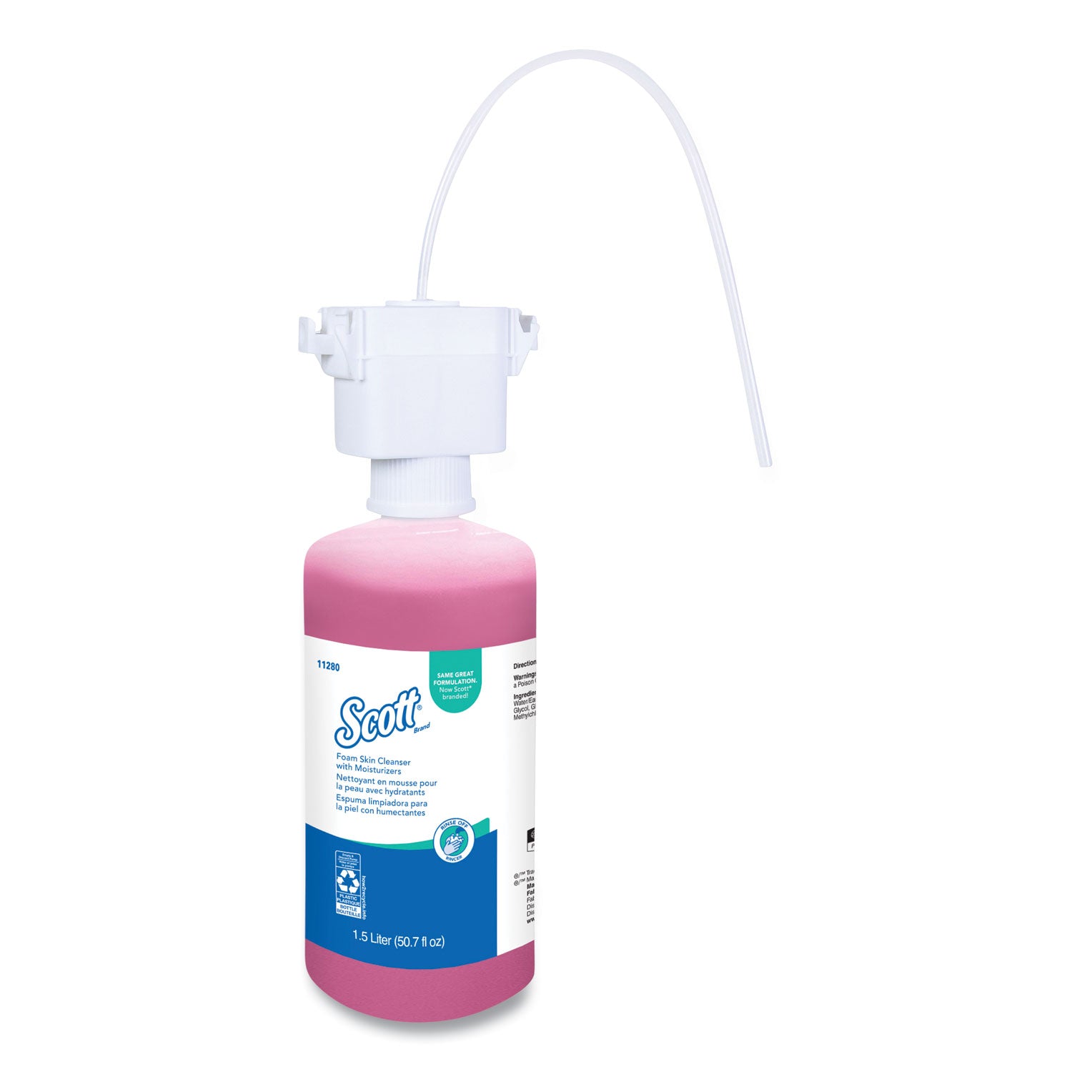 Scott Foam Hand Soap with Moisturizers - Floral Scent - 1.59 quart - Bottle Dispenser - Kill Germs - Skin, Washroom, Healthcare, Office Building, Restroom - Moisturizing - Pink - Rich Lather, Hygienic, Pleasant Scent - 1 Carton